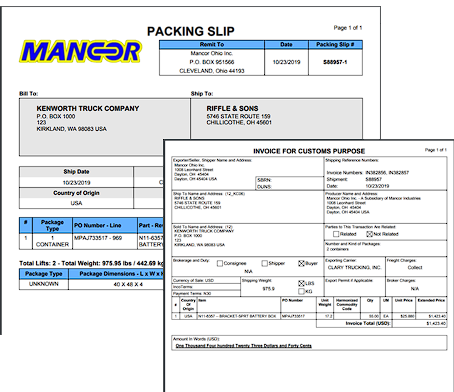 Packing Slip