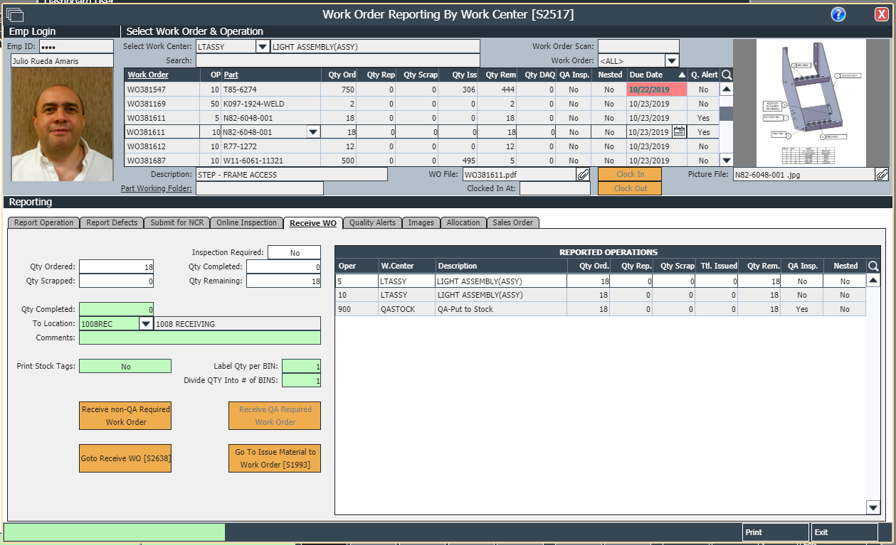work order reporting