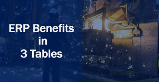ERP Benefits in 3 Tables