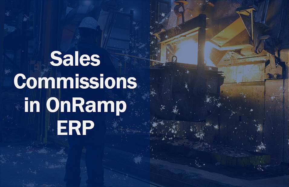 Sales Commissions in OnRamp ERP