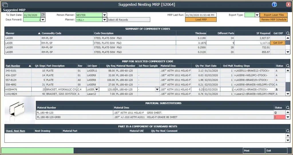 Suggested Orders By Grade and Thickness - OnRamp Solutions